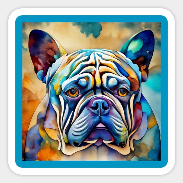 English Bulldog Sticker by JimDeFazioPhotography